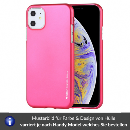 Iphone 12 Pro Max - Mercury i-Jelly Gel Case Hülle, Hot Pink