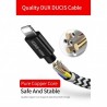 Dux Ducis - (1.20m) 3in1 USB Ladekabel Nylon Geflecht - Apple Lightning / Micro USB / USB C Online Shop - 3