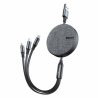 BASEUS Zink Magnetisches 3 in 1 USB-Kabel mit Lightning + Type-C + Micro-Schnittstellen 2m