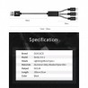 Dux Ducis - (1.20m) 3in1 USB Ladekabel Nylon Geflecht - Apple Lightning / Micro USB / USB C Online Shop - 5