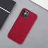 Iphone 12 Pro Max - Nilkin QIN Leather Hülle, Rot