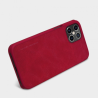 iPhone 12 Pro Max - Nillkin QIN Leather Flip Hülle, Rot