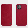 Iphone 12 Pro Max - Nilkin QIN Leather Hülle, Rot