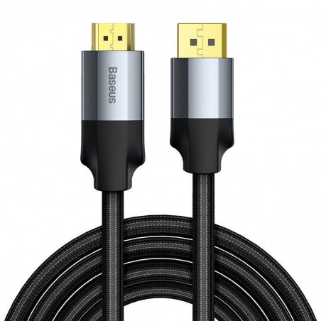 BASEUS Genuss Serie Mini-DP-Stecker USB Auf 4K HDMI Männlichen Adapterkabel 2m - Dunkelgrau / Schwarz Online Shop - 1