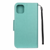 iPhone 11 Butterfly Flower Pattern Horizontal Flip Leather Case with Holder & Card Slots & Wallet(Green)