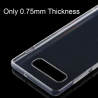 0.75mm Ultrathin Transparent TPU Soft Protective Case for Samsung Galaxy S10 Plus