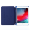 iPad Mini 4 Airbag Horizontal Flip Leather Case with Three-fold Holder (Dark Blue)