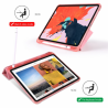 Multi-folding Shockproof TPU Protective Case for iPad Pro 11 inch (2018), with Holder & Pen Slot (Rose Gold)