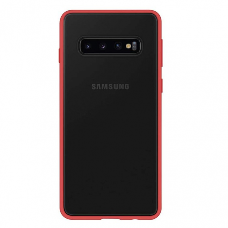 Samsung Galaxy S10 Plus - Mercury Peach Garden Bumper Case, Rot