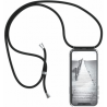 Handykette kompatibel mit iPhone 7+/8+ Handyhülle mit Umhängeband, Handykordel mit Schutzhülle Schwarz