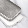 Einfarbige Nachahmung aus flüssigem Silikon Straight Edge Dropproof Full Coverage Schutzhülle für iPhone 12 Pro (Schwarz)