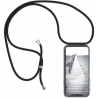 Handykette kompatibel mit iPhone 12/ 12 Pro Handyhülle mit Umhängeband, Handykordel mit Schutzhülle Schwarz