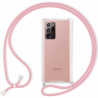 Handykette kompatibel mit Samsung Galaxy  Note 9 Handyhülle mit Umhängeband, Handykordel mit Schutzhülle Pink
