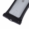 PVC Transparent Airbag Universal Waterproof Bag with Lanyard for Smart Phones below 5.5 inch (Black)