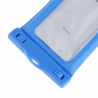PVC Transparent Airbag Universal Waterproof Bag with Lanyard for Smart Phones below 5.5 inch (Blue)