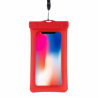 PVC Transparent Airbag Universal Waterproof Bag with Lanyard for Smart Phones below 5.5 inch (Red)