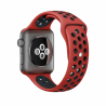 For Apple Watch Series 6 & SE & 5 & 4 44mm / 3 & 2 & 1 42mm Fashionable Classical Silicone Sport Watchband(Red Black)