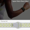 For Apple Watch Series 6 & SE & 5 & 4 44mm / 3 & 2 & 1 42mm Fashionable Classical Silicone Sport Watchband(Black Yellow)