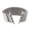 For Apple Watch 42mm Milanese Loop Magnetic Stainless Steel Watchband(Silver)