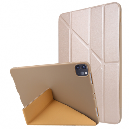 For iPad Pro 11 (2020) TPU Horizontal Deformation Flip Leather Case with Holder (Champagne Gold)