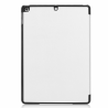 For iPad 10.2 Custer Texture Horizontal Flip Smart PU Leather Case with Sleep / Wake-up Function & Three-folding Holder (White)