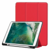 Custer Texture Horizontal Flip Leather Case for iPad Pro 10.5 Inch / iPad Air (2019), with Three-folding Holder & Pen Slot (Red)