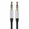 Baseus Yiven Audio AUX Kabel M30 1M Silber+Schwarz Online Shop - 3