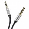 Baseus Yiven Audio AUX Kabel M30 1M Silber+Schwarz Online Shop - 4