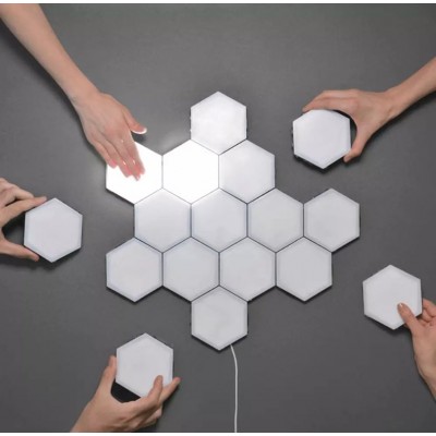 Hexagon Led Wandleuchte 6 Stück