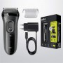 Braun Series 3 Shave&Style 3000BT Elektrorasierer, Rasierer für Herren, schwarz