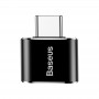 Mini Adapter converter Type-C female to USB-A - Schwarz