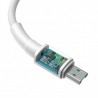 Baseus - Mini Weiss Kabel USB Für Micro 4A 1m, Weiss