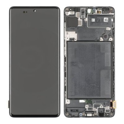 Samsung Galaxy A71 SM-A715F LCD Display + Rahmen schwarz