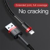 Baseus cafule Kabel USB Für IPHONE/iPad 2A 3m Rot + Schwarz Online Shop - 9