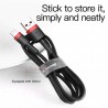 Baseus cafule Kabel USB Für IPHONE/iPad 2A 3m Rot + Schwarz Online Shop - 11