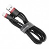 Baseus cafule Kabel USB Für IPHONE/iPad 2A 3m Rot + Schwarz Online Shop - 4