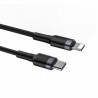 Baseus Cafule Kabel Typ C zum iPhone Lightning 18W 1m Grau + Schwarz Online Shop - 4