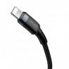 Baseus Cafule Kabel Typ C zum iPhone Lightning 18W 1m Grau + Schwarz Online Shop - 6