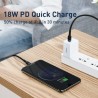 Baseus Cafule Kabel Typ C zum iPhone Lightning 18W 1m Grau + Schwarz Online Shop - 7