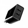 BASEUS Geschwindigkeit Mini Dual USB Ladegerät 10.5W [EU-Stecker] - Schwarz Online Shop - 4
