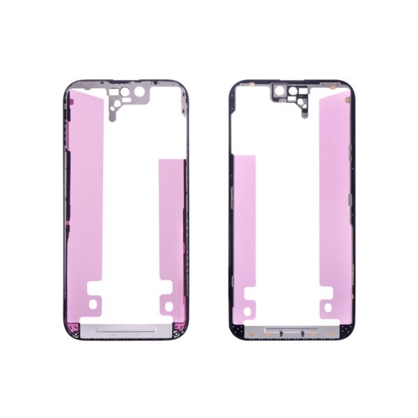 Apple iPhone 14 Pro LCD Frame - Repart - with Front Bezel and OCA Glue - 10 PCS - Black