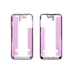Apple iPhone 15 Pro LCD Frame - Repart - Front Bezel with Glue - 10 PCS - Black