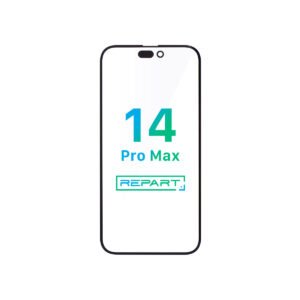 Apple iPhone 14 Pro Max Glass - Repart - with Front Bezel and OCA Glue - 10 PCS - Black