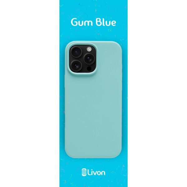 Livon iPhone 15 Pro SoftSkin - Gum Blue – Bild 4
