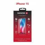 Swissten iPhone 15 Tempered Glass - 54501840 - Full Glue - Black
