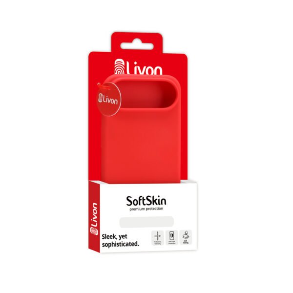 Livon iPhone 16e SoftSkin - Fury Red – Bild 4