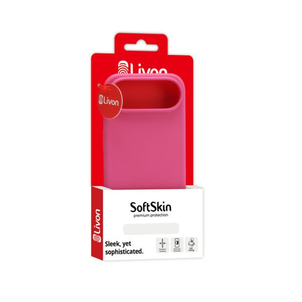 Livon iPhone 16e SoftSkin - Pink Punch – Bild 3