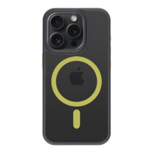 Tactical iPhone 15 Pro Magforce Hyperstealth 2.0 Cover - 8596311250590 - Black/Yellow