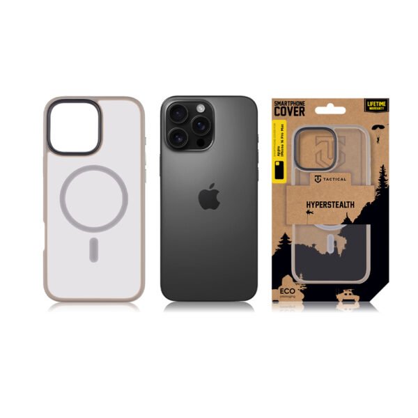 Tactical iPhone 16 Pro Max MagForce Hyperstealth Cover - 8596311256226 - Light Grey – Bild 3