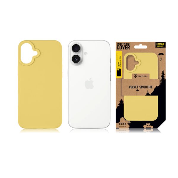 Tactical iPhone 16 Plus Velvet Smoothie Cover - 8596311258602 - Banana – Bild 2